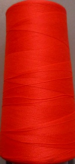 Lock thread 100% polyester 3.000 yard (12 pcs), Neon Orange A666